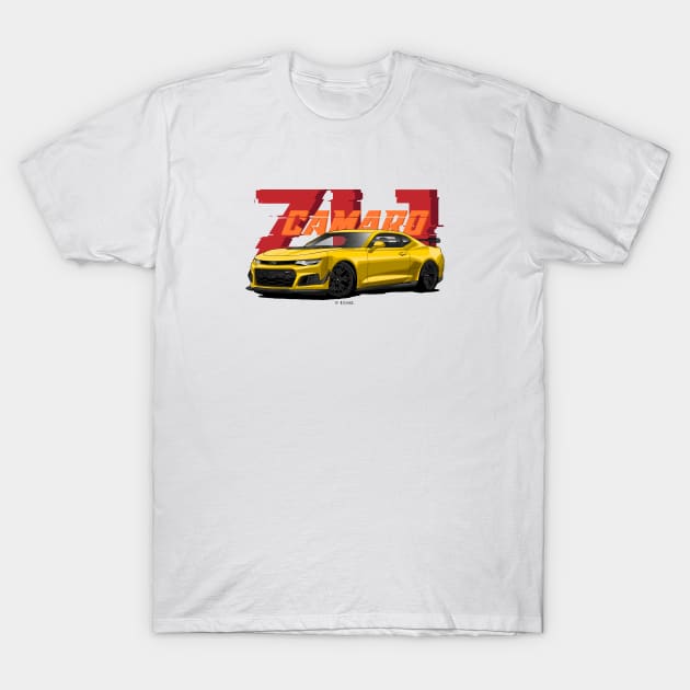 Camaro Zl1 1le T-Shirt by LpDesigns_